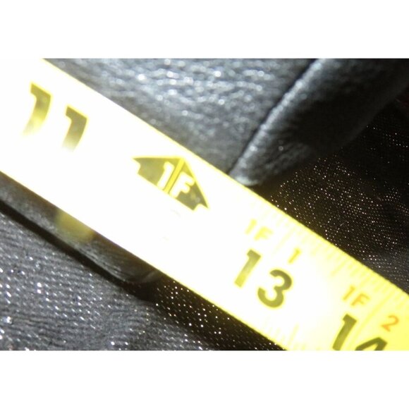 COACH 2010 Hampton 15694 Black Pebbled Leather Flap Turnlock Satchel Handbag - Picture 12 of 13